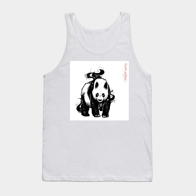 Galaxy Panda Tank Top by atobrett